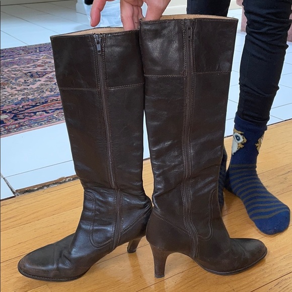 Coach brown leather boots - Picture 6 of 9